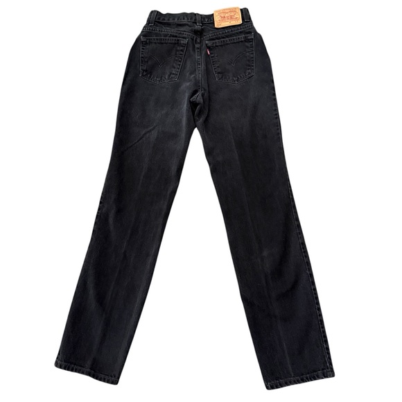 Vintage 1999 Levi's Women’s 512 Black Slim Fit Straight Jeans 7 Jr Long